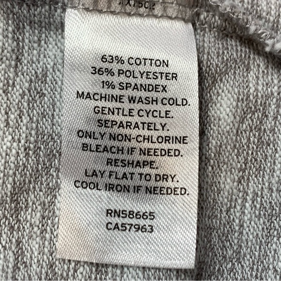 Treasure & Bond Double Knit Henley in Heather Grey - Picture 8 of 9